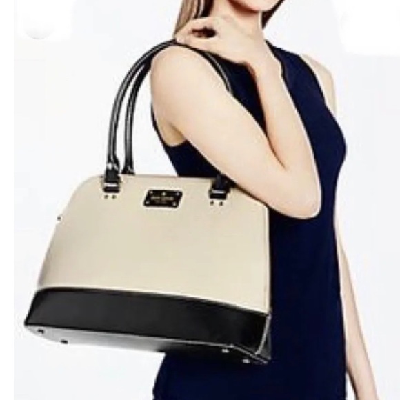 kate spade Handbags - Kate Spade Large Two-Tone Wellesley Rachelle Satchel!